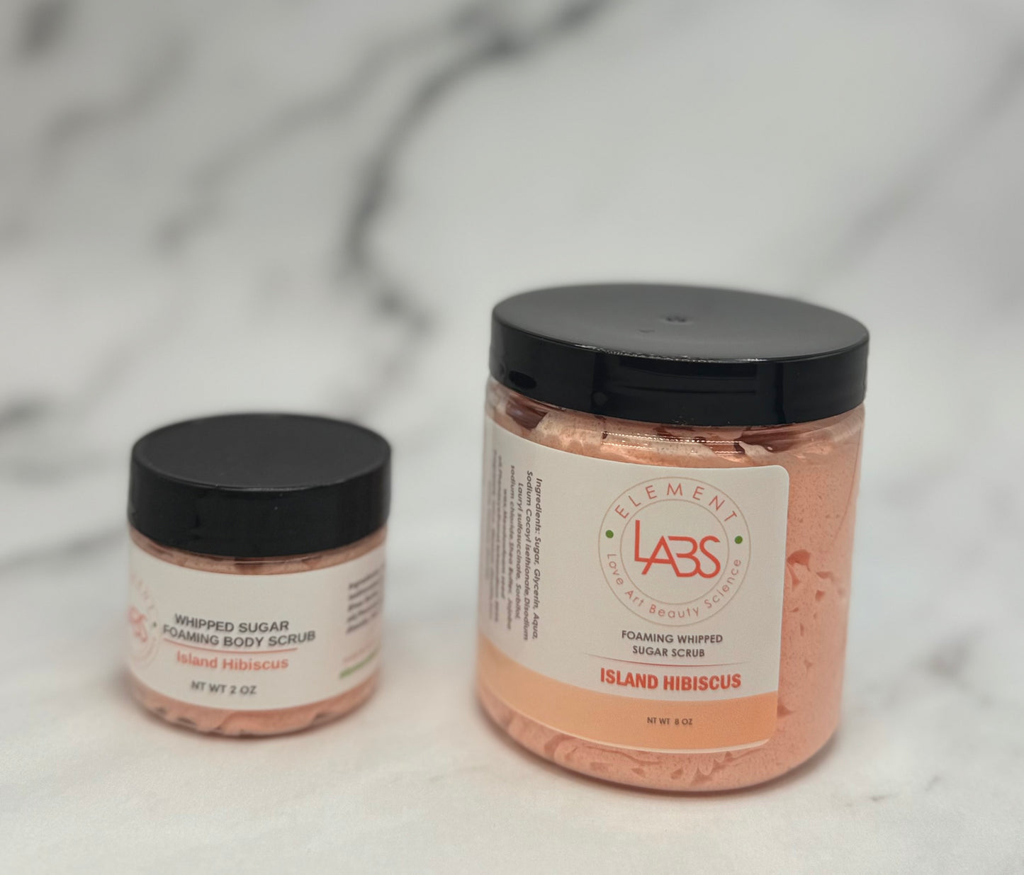 Foaming Whipped Sugar Scrub, Island Hibiscus