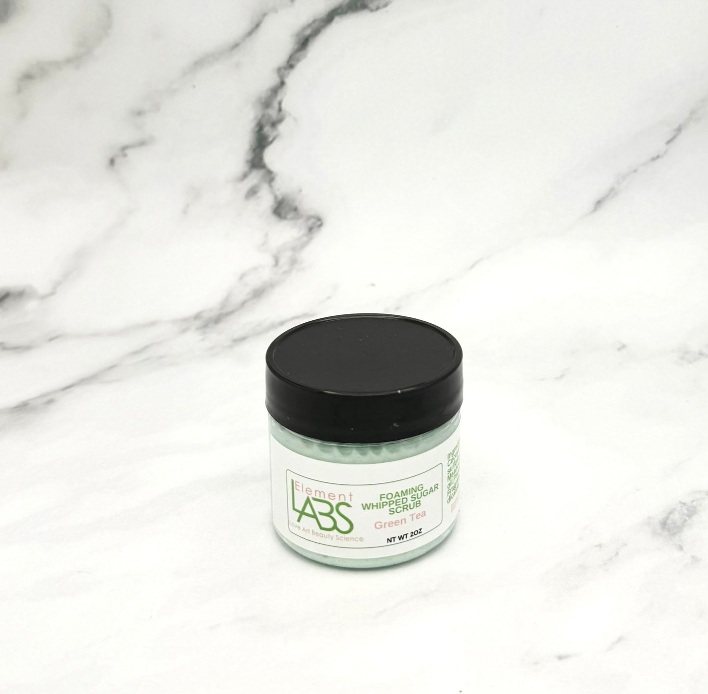 Foaming Whipped Sugar Scrub, Green Tea