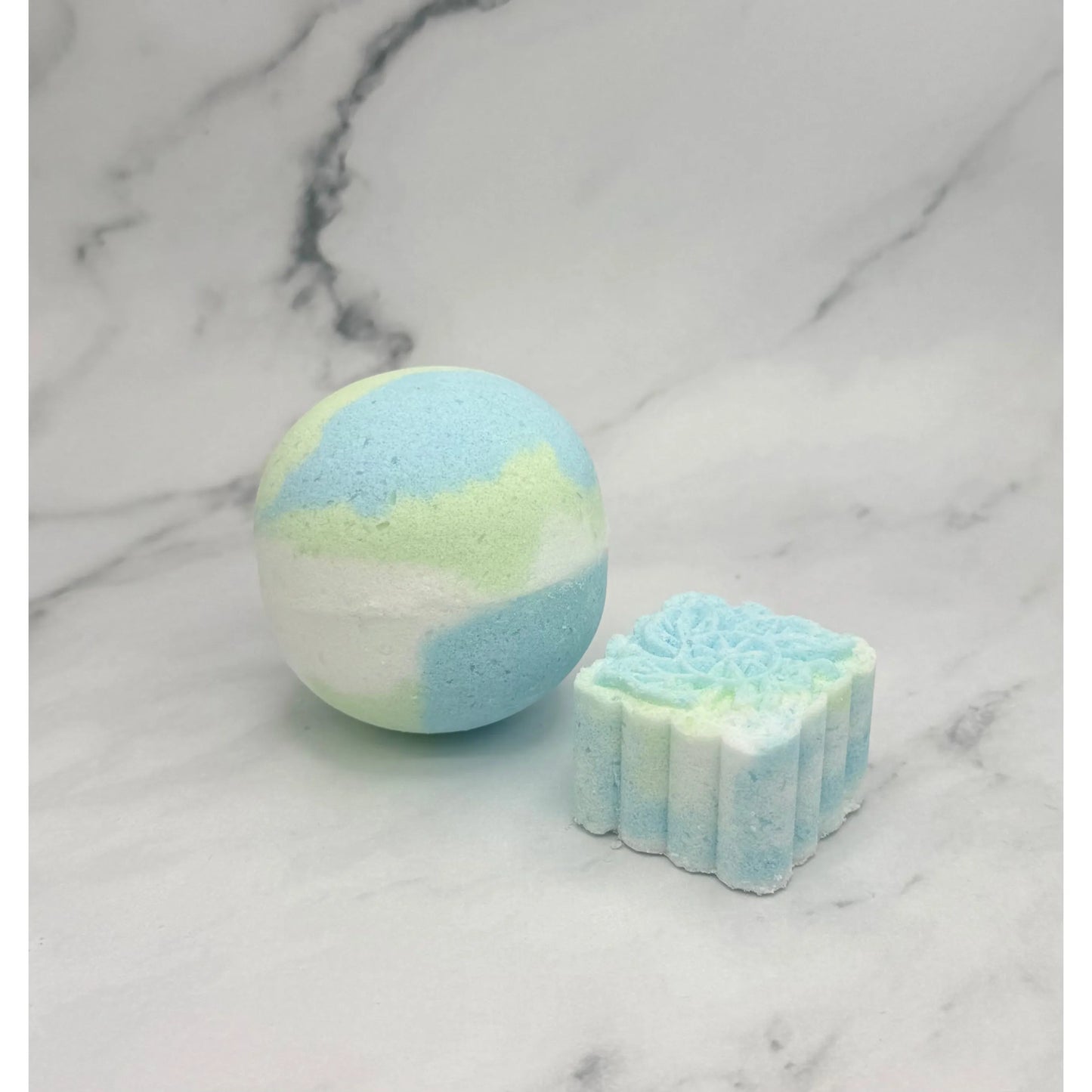 Handcrafted Eucalyptus and Mint luxury bath bomb by Element LABS Bath and Body