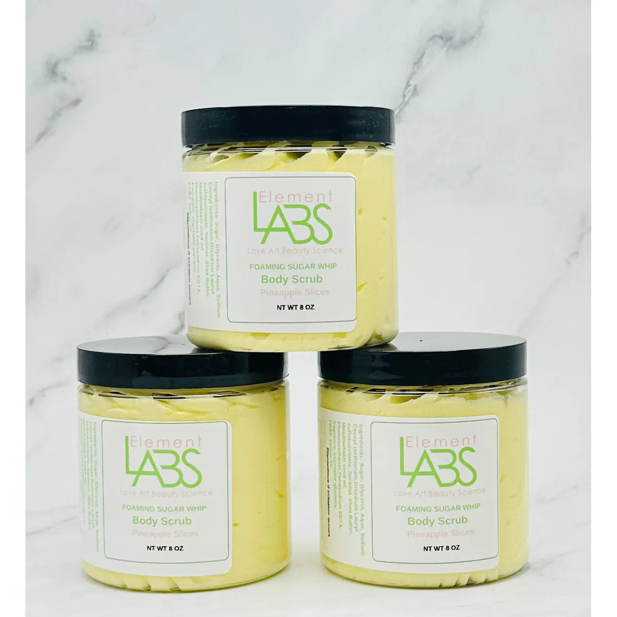 Pineapple Slices whipped Sugar Scrub