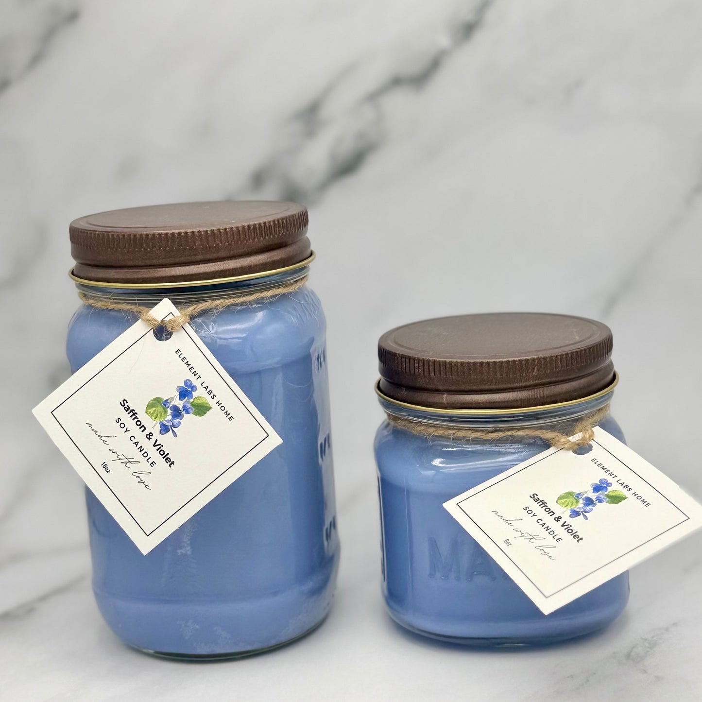 Soy Candle, Saffron & Violet