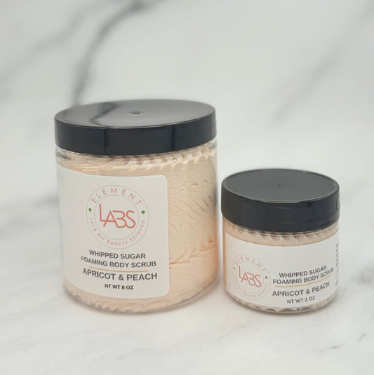Foaming Whipped Sugar Scrub, Apricot & Peach