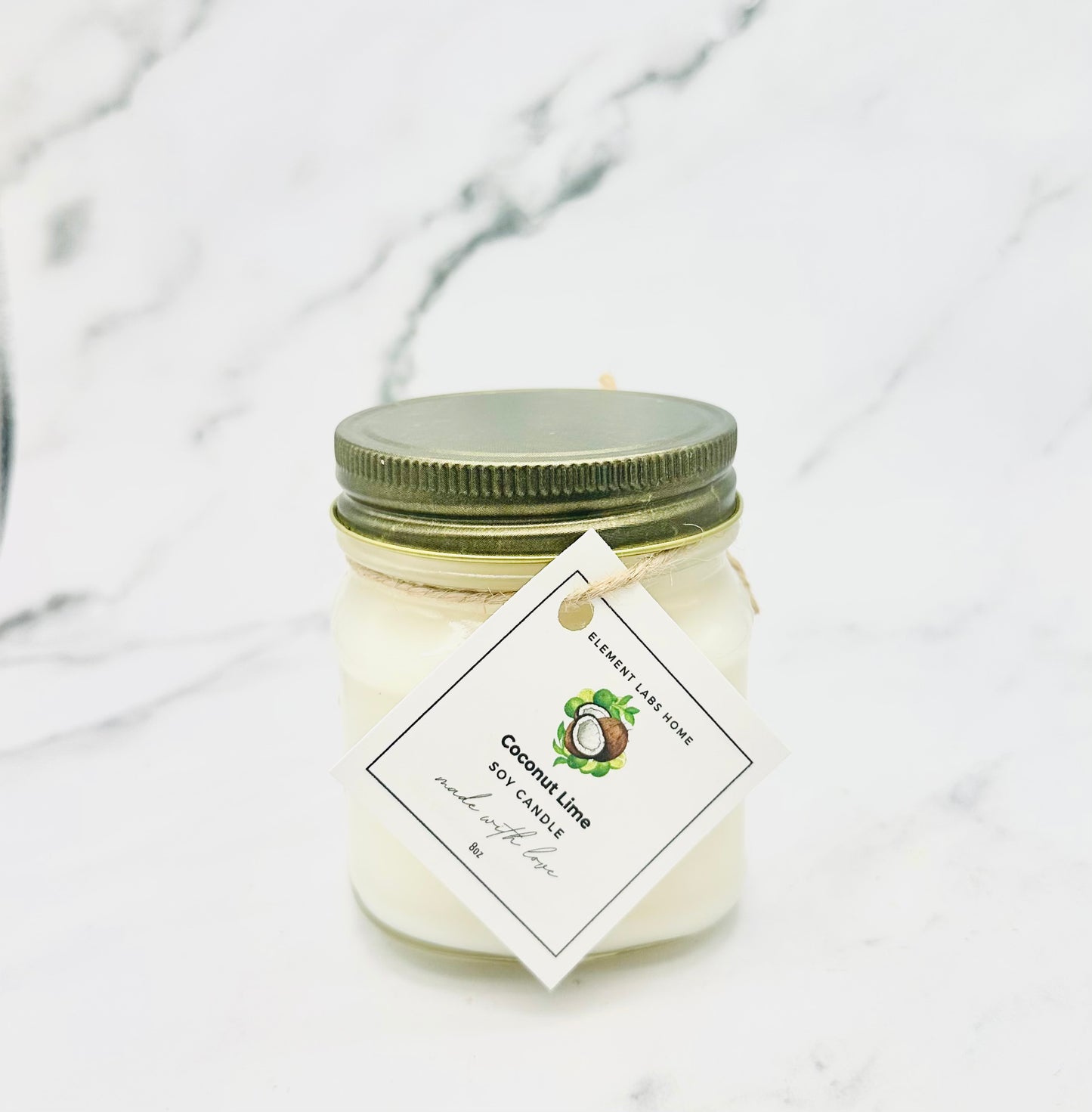 Soy Candle, Coconut Lime