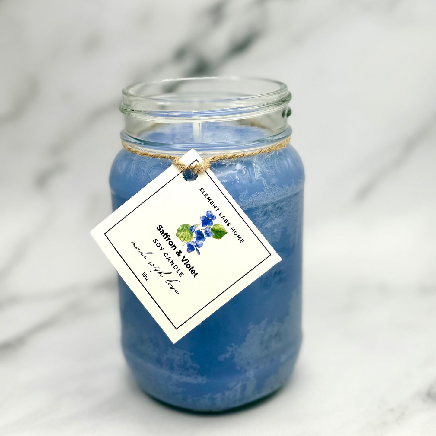 Soy Candle, Saffron & Violet