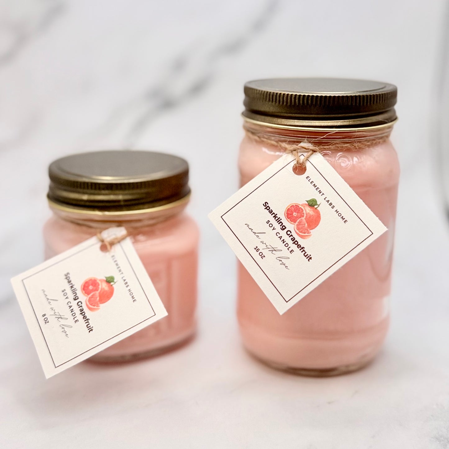 Soy Candle, Sparkling Grapefruit