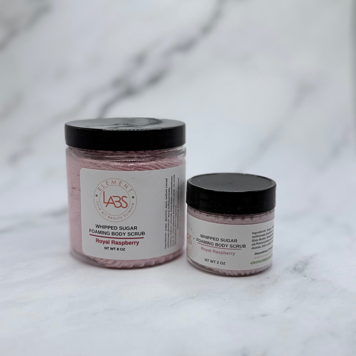 Foaming Whipped Sugar Scrub, Royal Raspberry