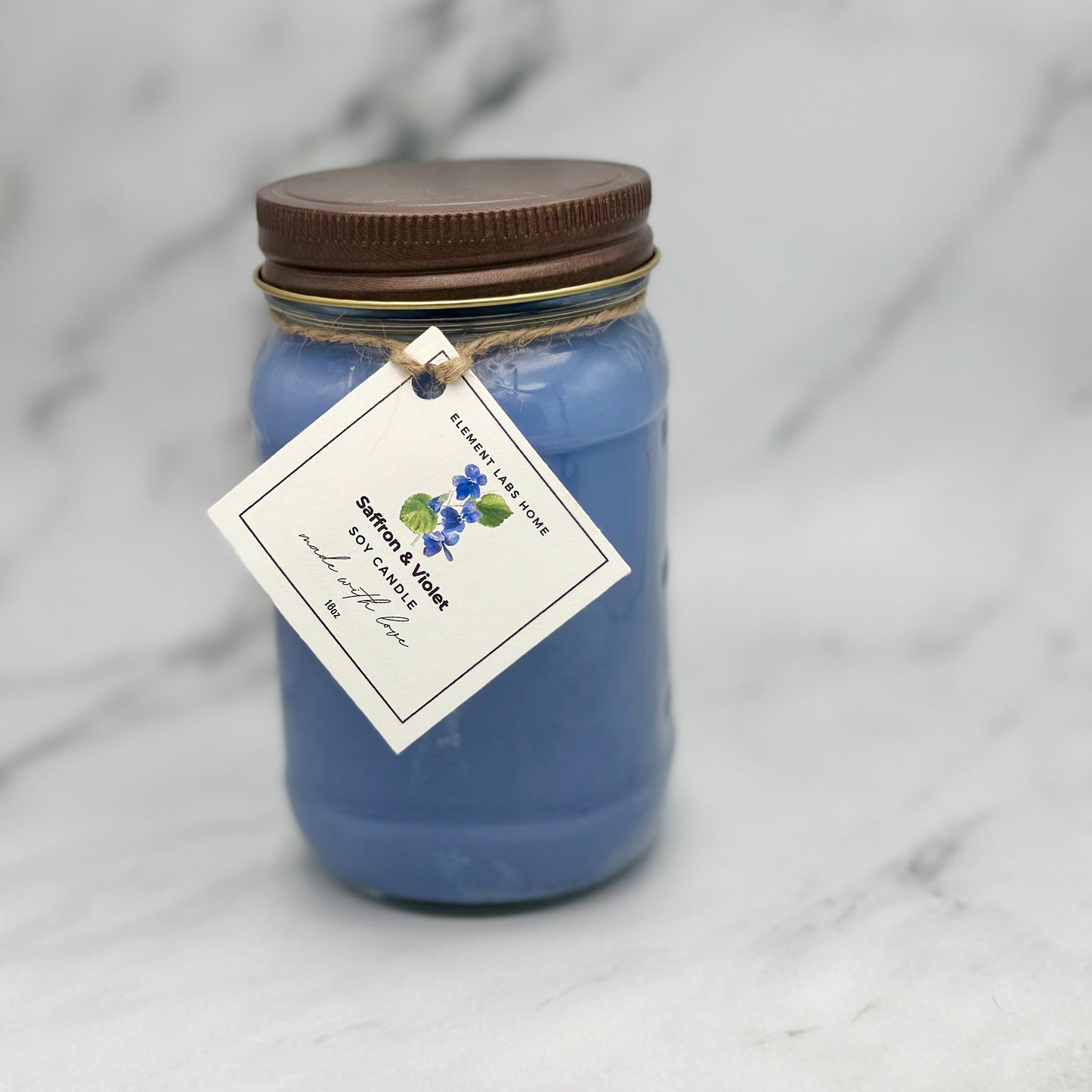 Soy Candle, Saffron & Violet