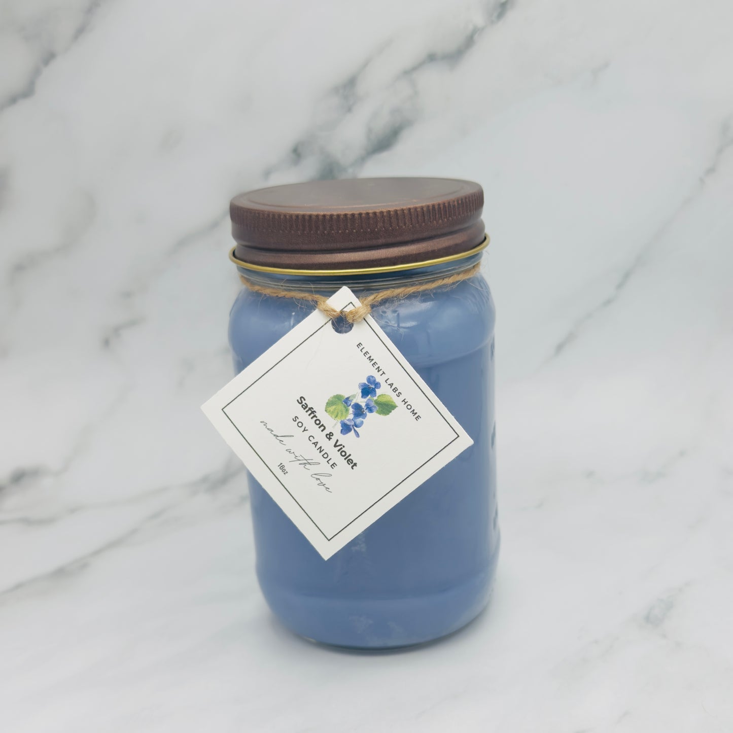 Soy Candle, Saffron & Violet