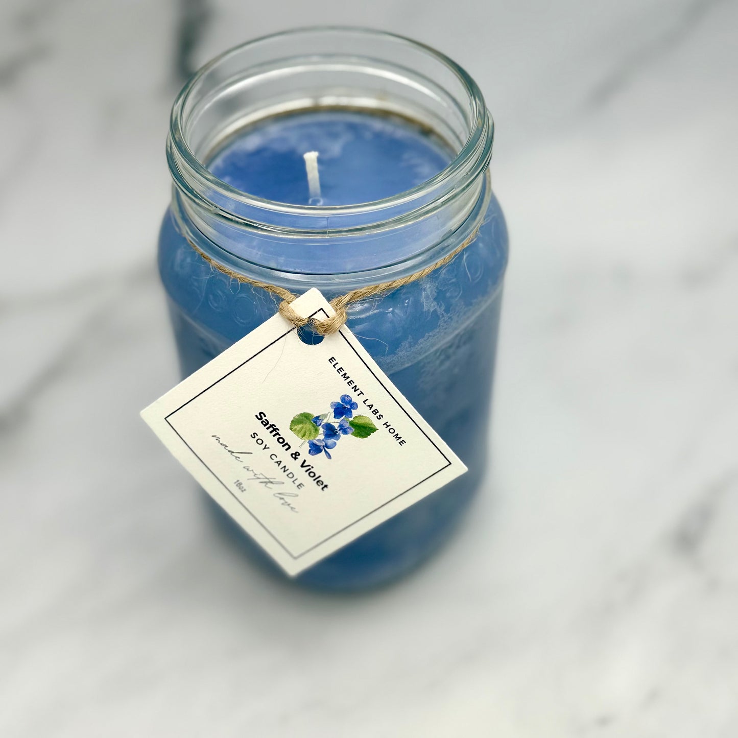 Soy Candle, Saffron & Violet