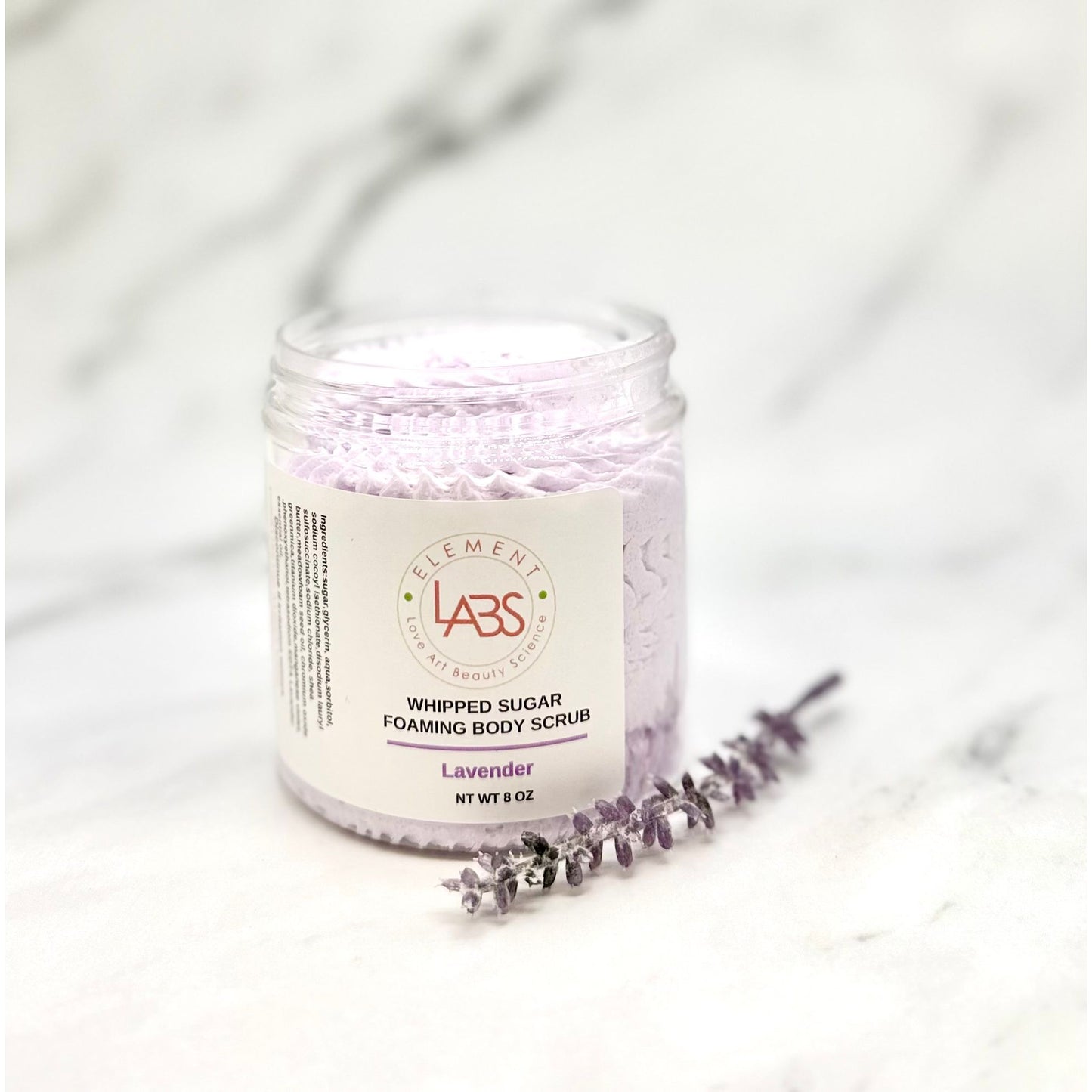 Foaming Whipped Sugar Scrub, Lavender