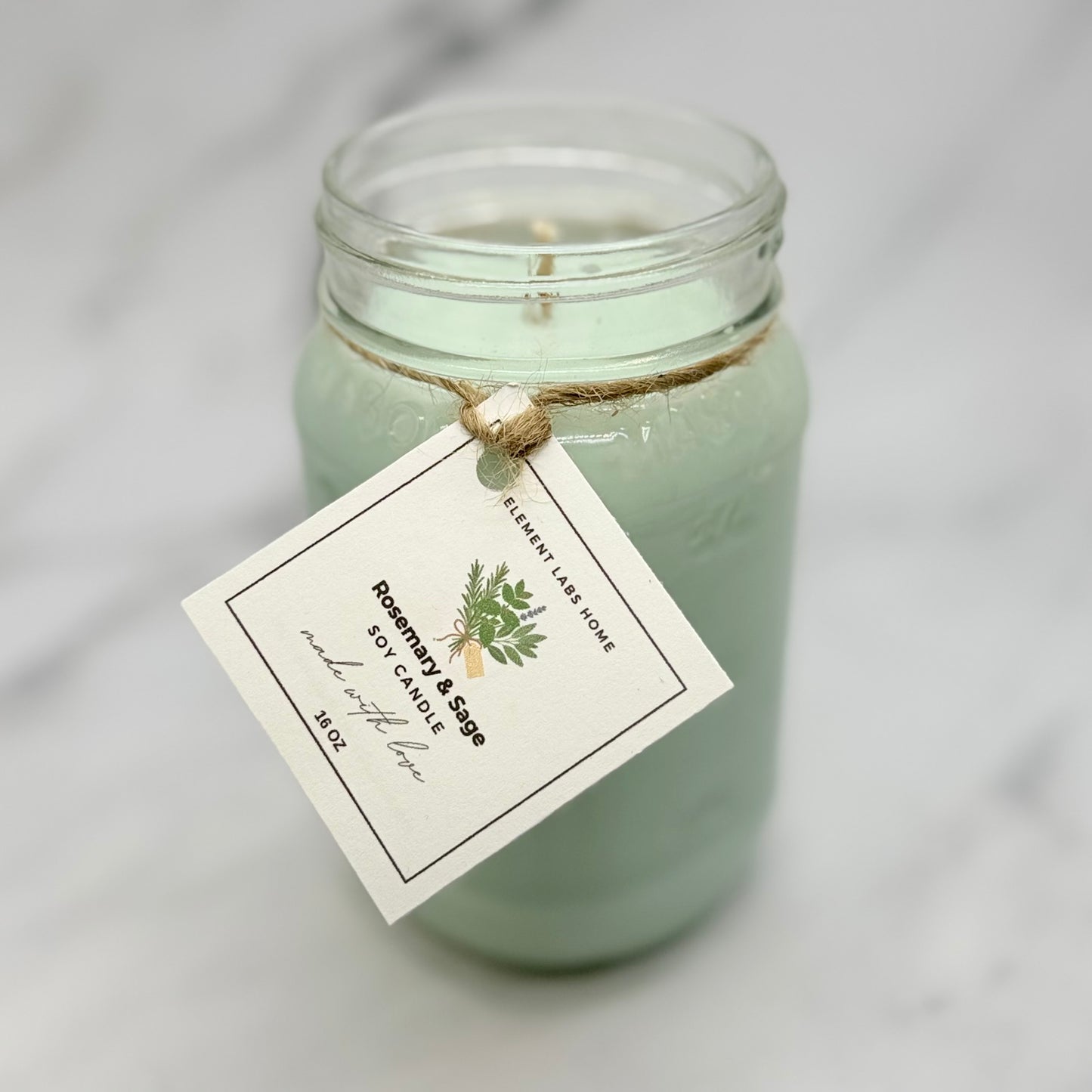 Soy Candle, Rosemary & Sage