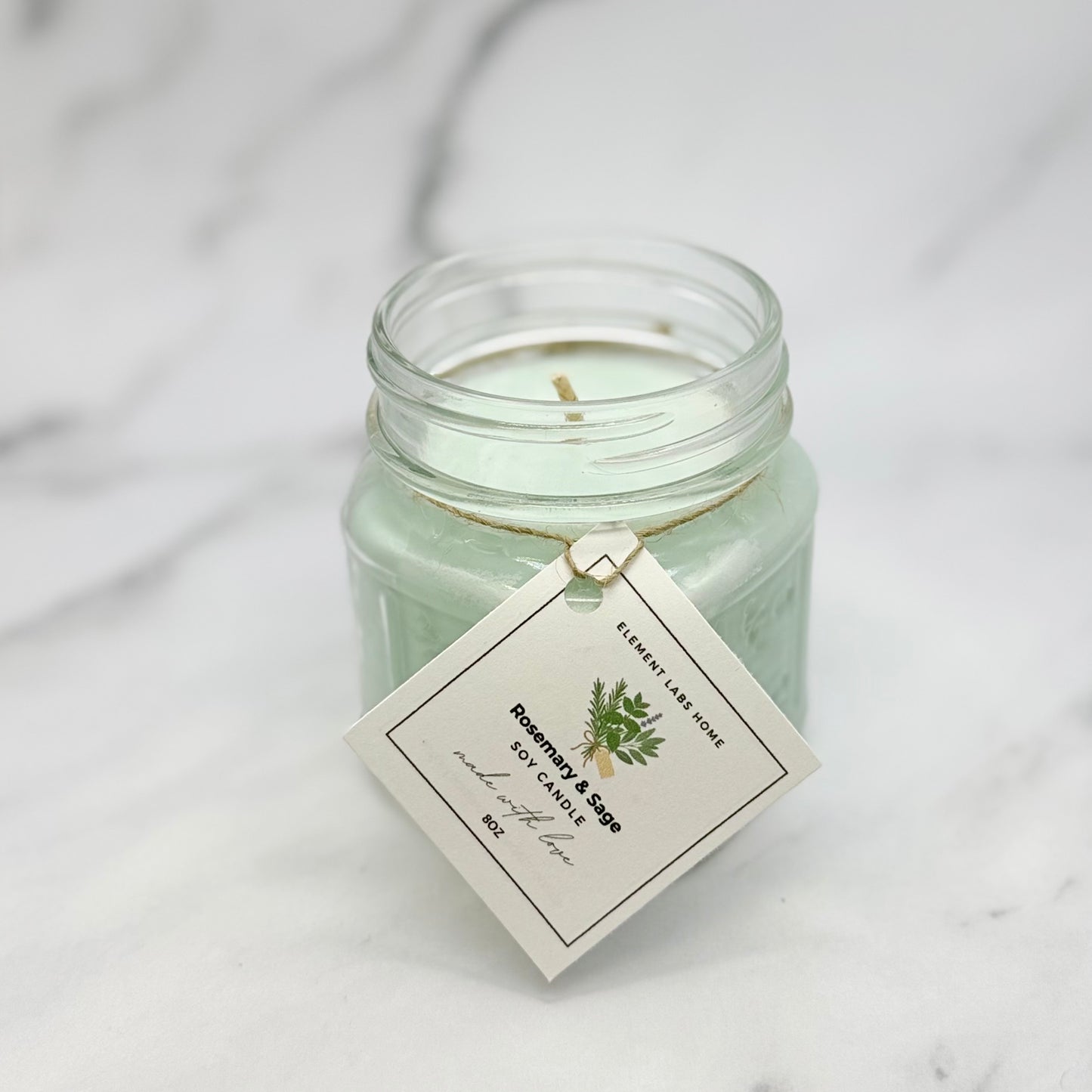 Soy Candle, Rosemary & Sage