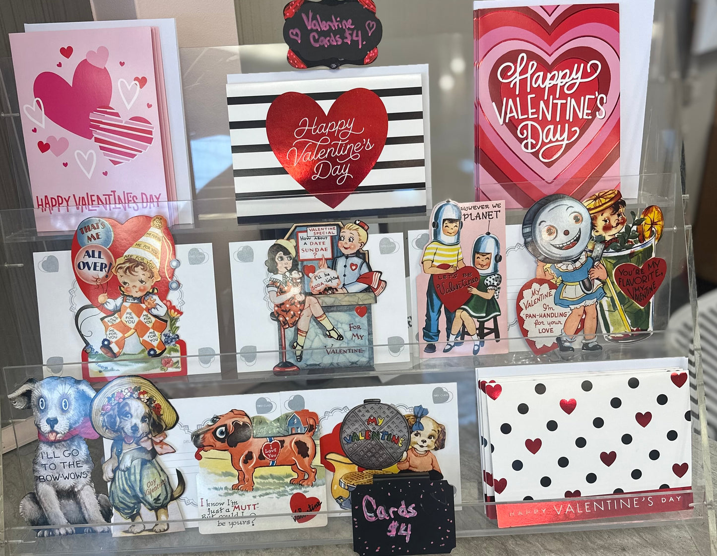 Valentine Cards, (in store only)