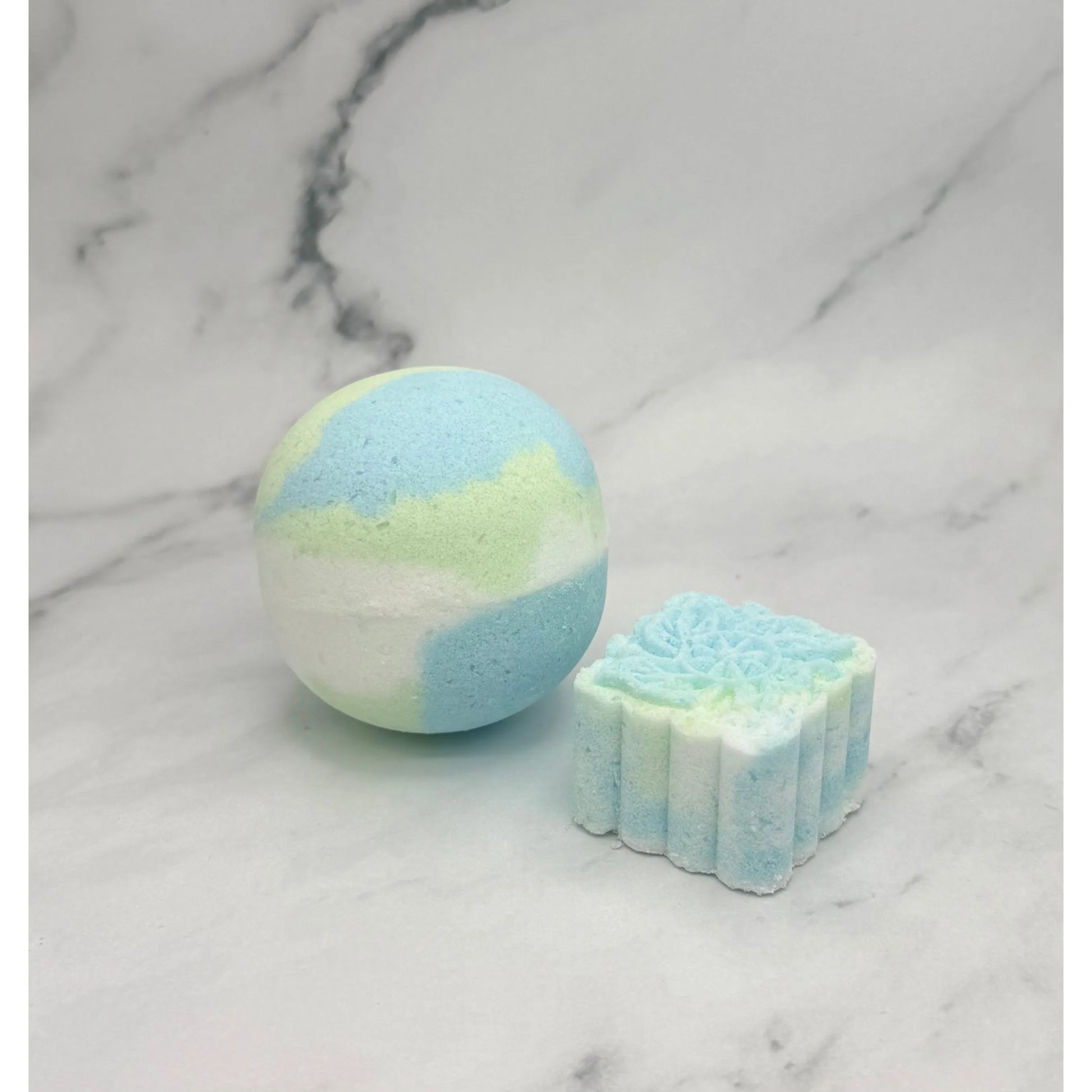 Handcrafted Eucalyptus and Mint luxury bath bomb by Element LABS Bath and Body