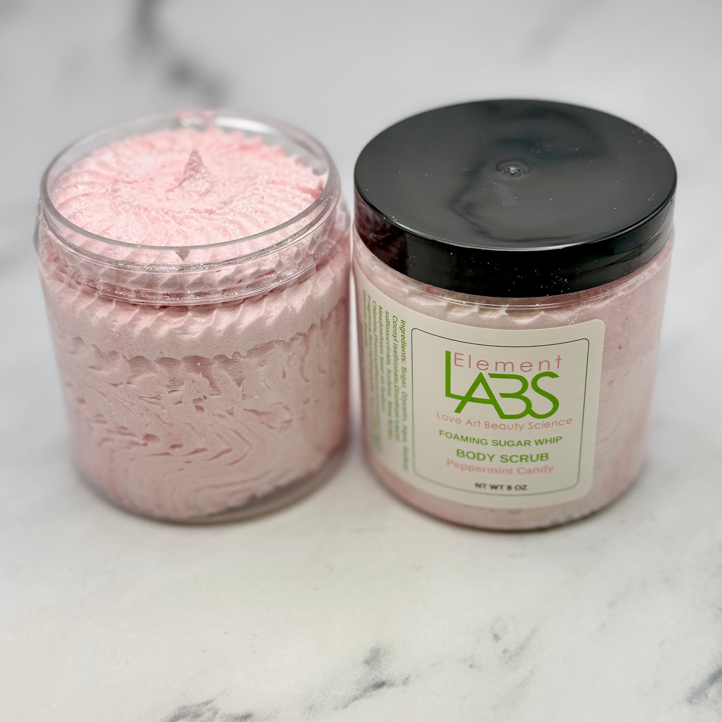 Peppermint Candy, whipped Sugar Scrub