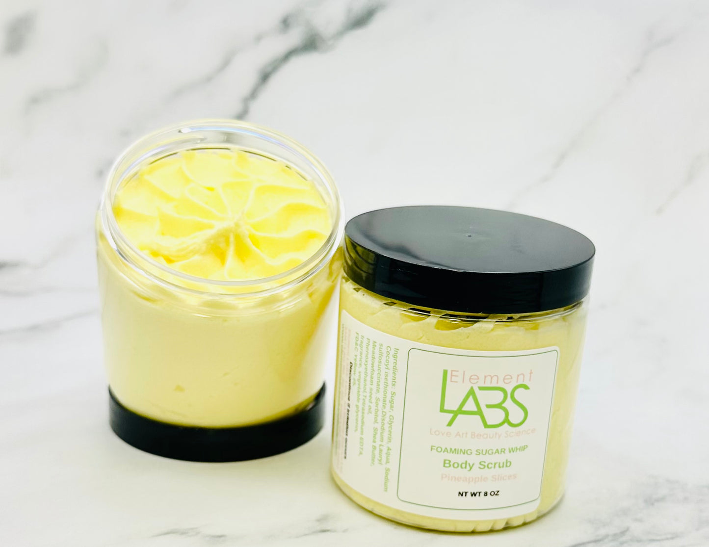 Pineapple Slices whipped Sugar Scrub