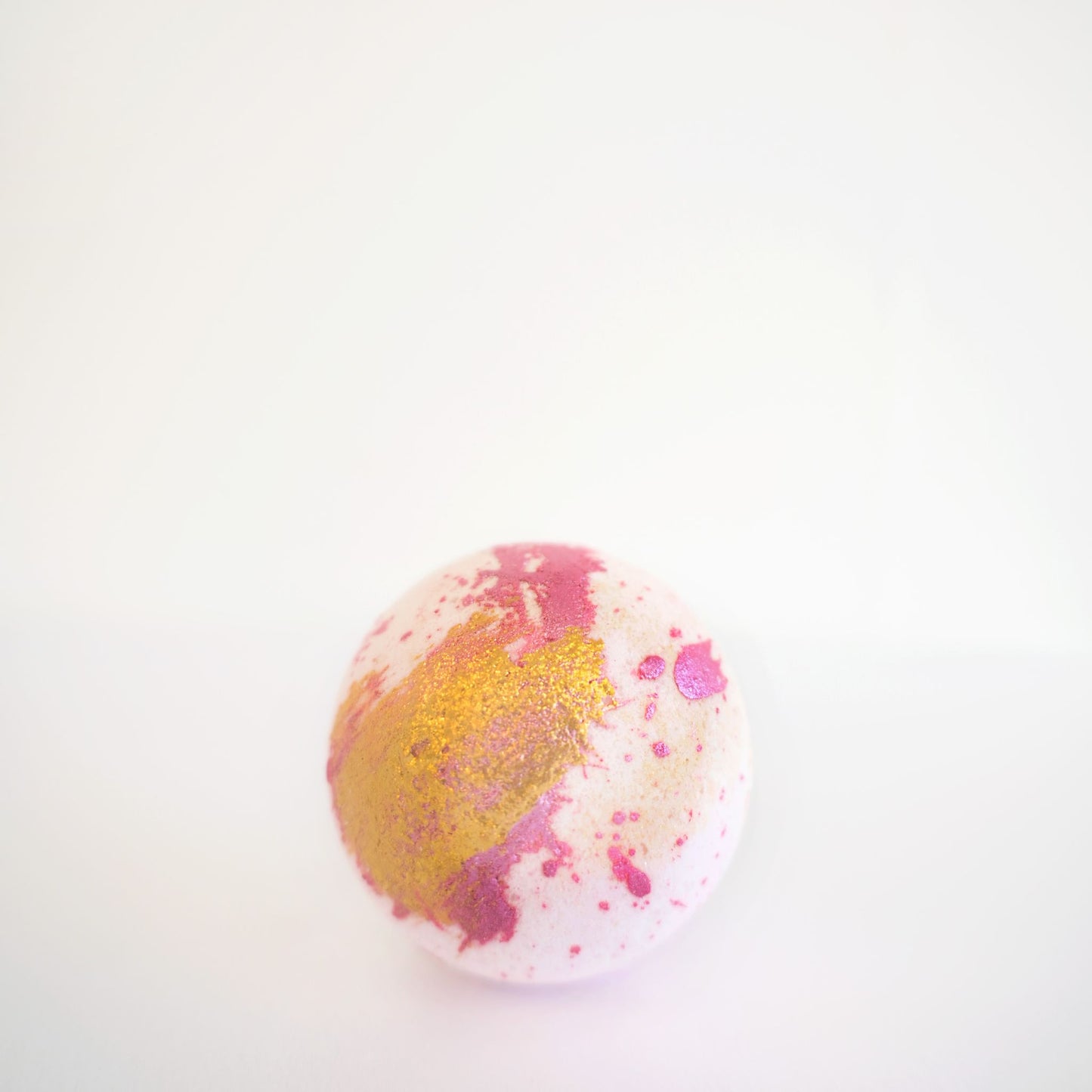 Handcrafted Strawberry Champagne luxury bath bomb by Element LABS Bath and Body